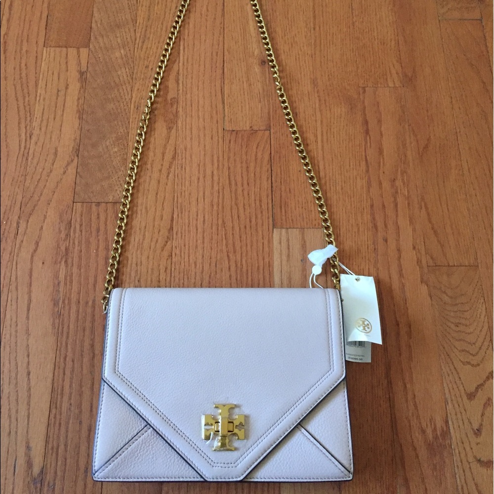 New Tory Burch Leather shoulder bag dusty pink NWT